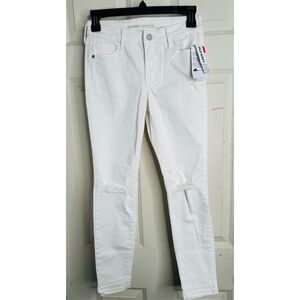 Old Navy NWT High-Rise Built-In Sculpt Rockstar Jeans White size 2 Petite